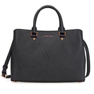 Michael Kors Savannah Black Satchel